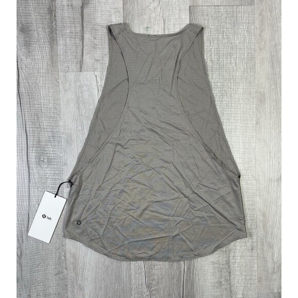 NWT Lululemon Lab Mesh Tank Top Graphic Women’s Size 10 In Raw Linen Gym I - Picture 9 of 9